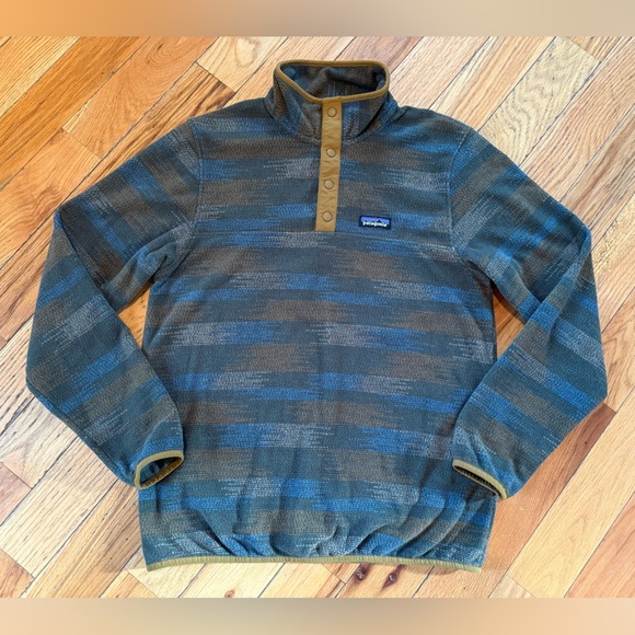 Patagonia Other - Patagonia Micro D T Snap Fleece Pullover Native Seeds Industrial Green Mens Sz S